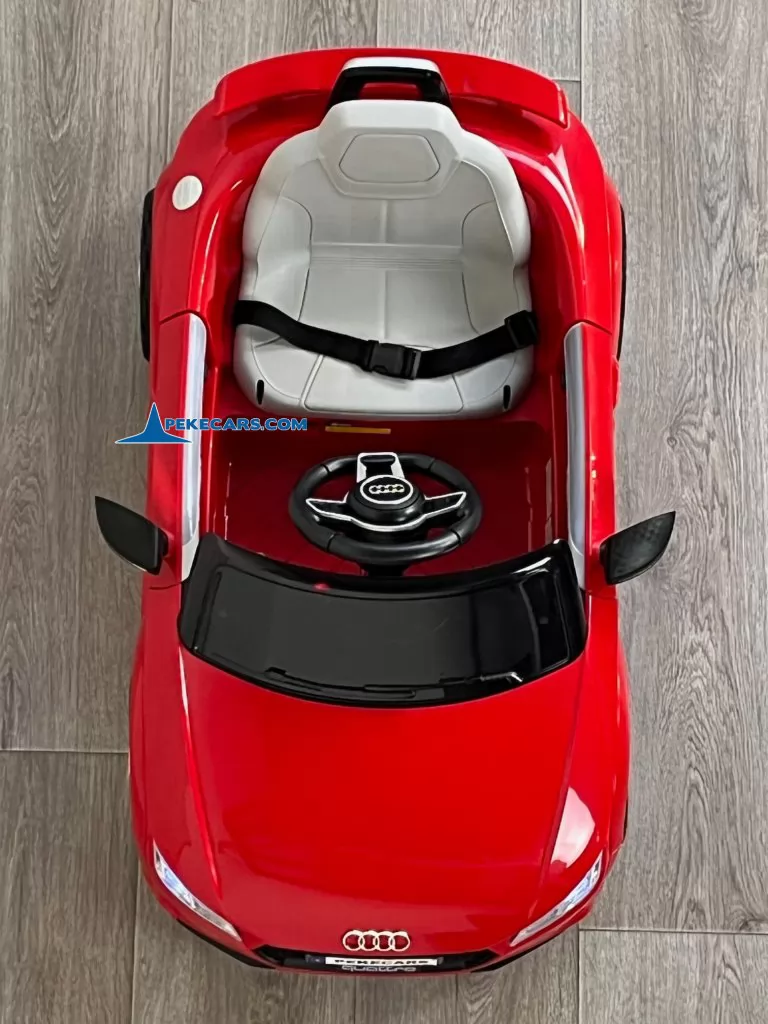 coches teledirigidos audi tt 12v rojo vista arriba