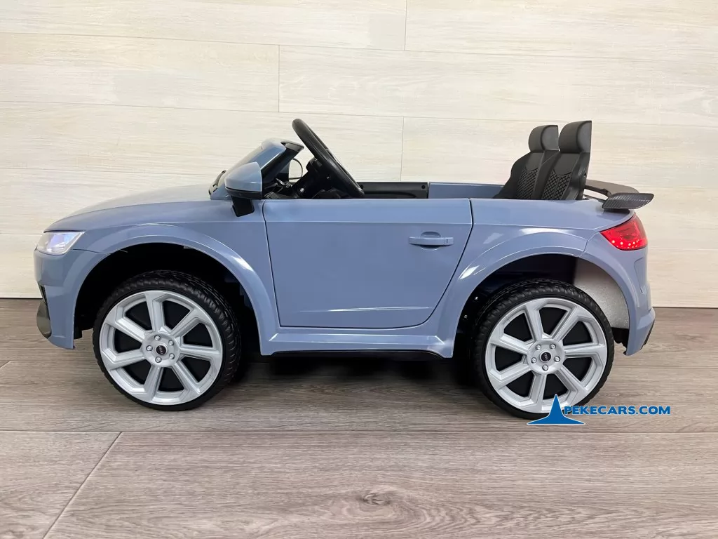 Audi TT RS Roadster 1 Plaza 12V 2.4G Azul Claro lateral