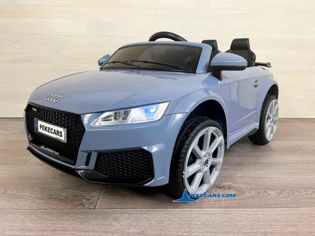 Audi TT RS Roadster 1 Plaza 12V 2.4G Azul Claro lateral detalle