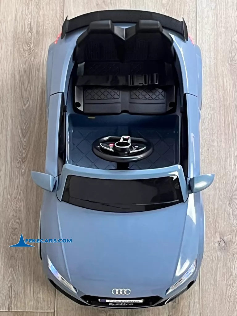 Audi TT RS Roadster 1 Plaza 12V 2.4G Azul Claro vista cenital