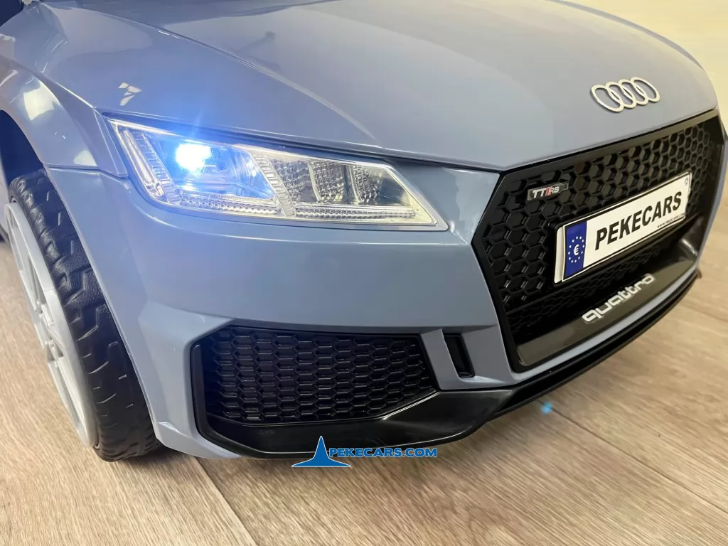 Audi TT RS Roadster 1 Plaza 12V 2.4G Azul Claro detalle frontal
