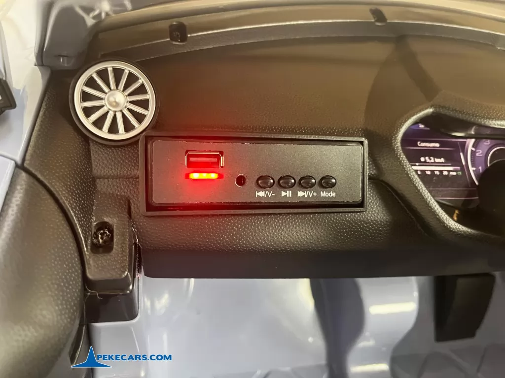 Audi TT RS Roadster 1 Plaza 12V 2.4G Azul Claro panel