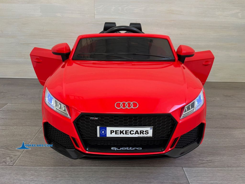 Audi TT RS Roadster 1 Plaza 12V 2.4G Rojo puertas abiertas