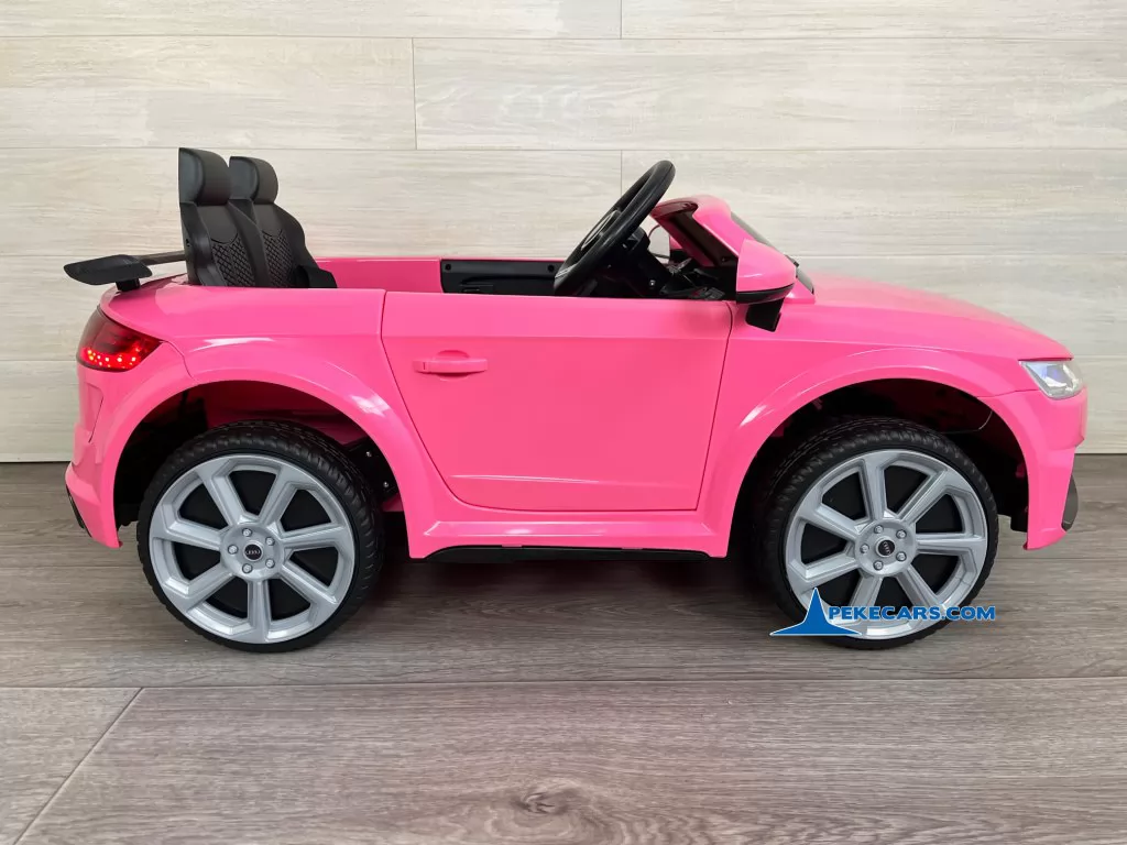 Audi TT RS Roadster 1 Plaza 12V 2.4G Rosa izquierdo detalle