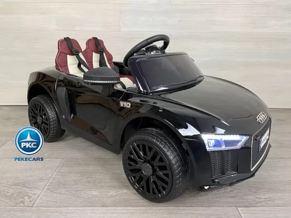 Coche electrico para niños Audi Little R8 Spyder Negro vista de lado