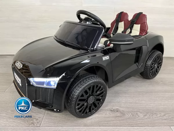 Coche electrico para niños Audi Little R8 Spyder Negro vista principal