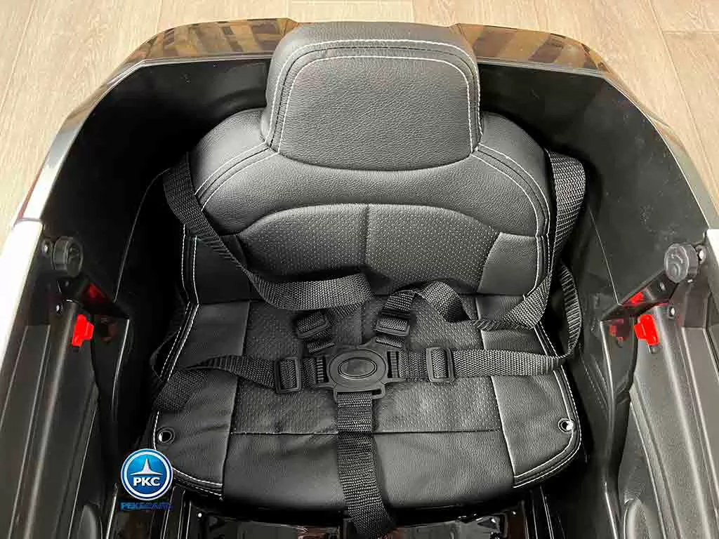 Audi Q5 12V de Policia vista asiento polipiel y 5 puntos de anclaje