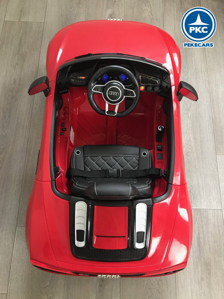 Coche eléctrico para niños Audi R8 Spyder Rojo vista picada 2