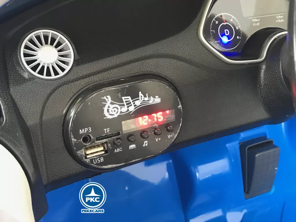 Coche eléctrico para niños Audi TT Azul vista multimedia