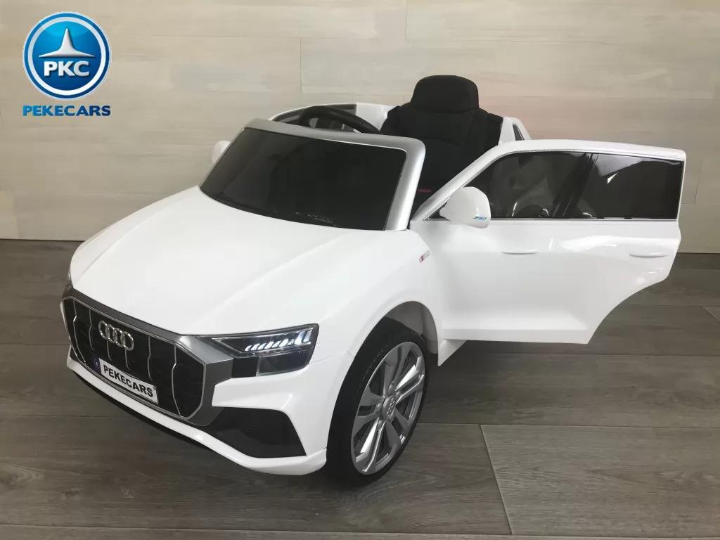 coche eléctrico infantil Audi Q8 12V Blanco vista principal