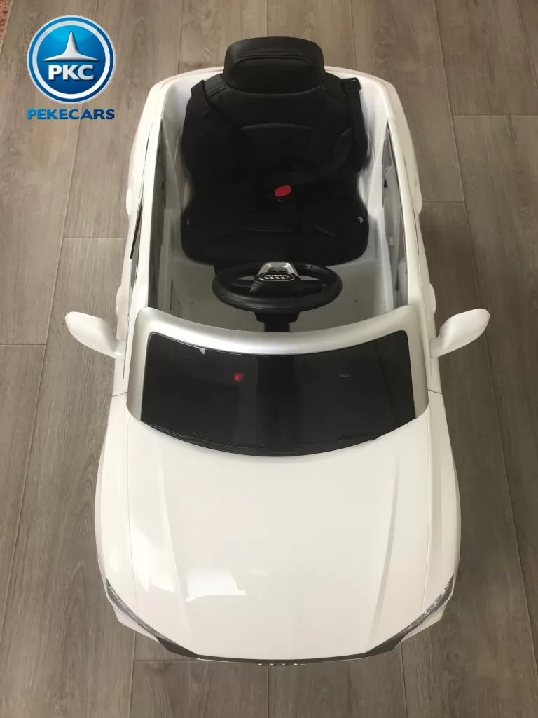 coche eléctrico infantil Audi Q8 12V Blanco vista picada 2
