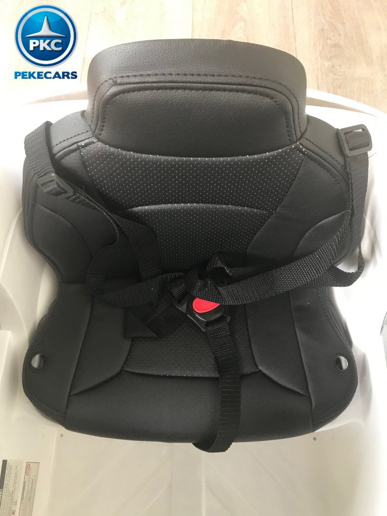 coche eléctrico infantil Audi Q8 12V Blanco vista asiento