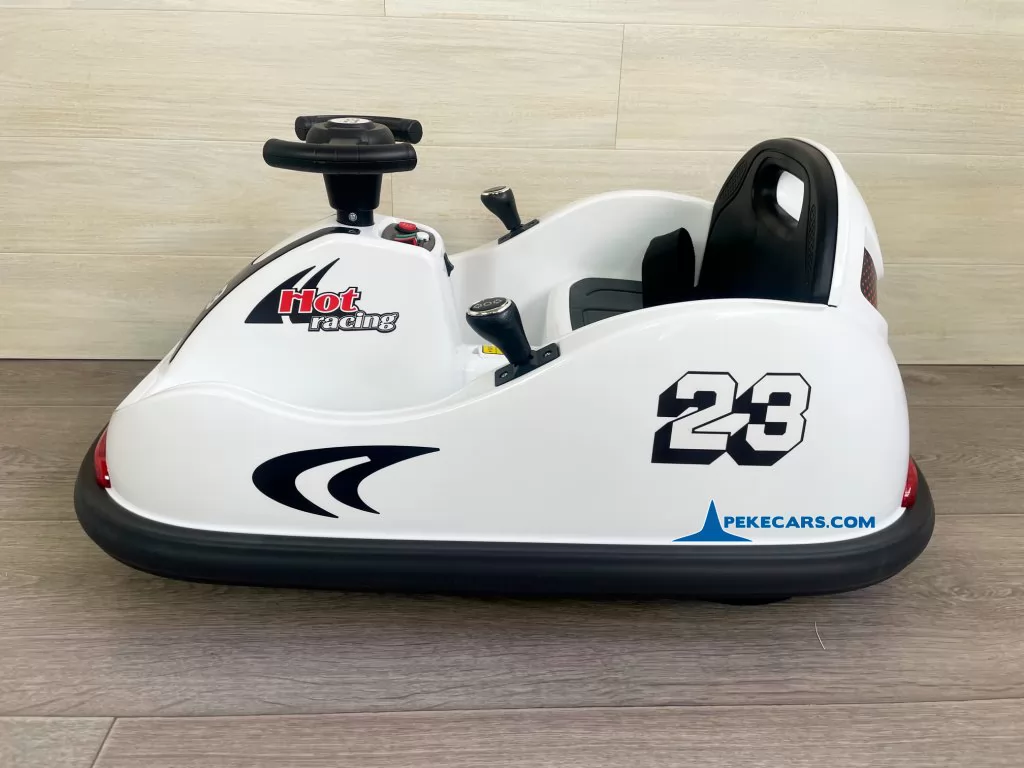 Auto de choques Racing GTS 12V Blanco lateral