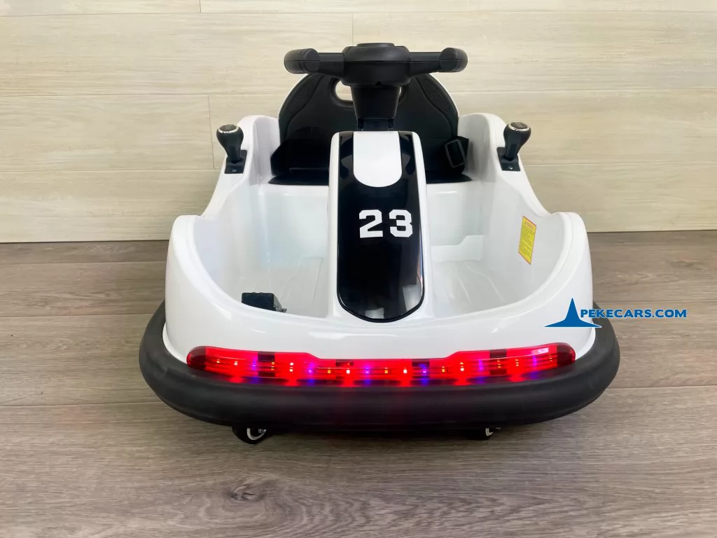 Auto de choques Racing GTS 12V Blanco trasero