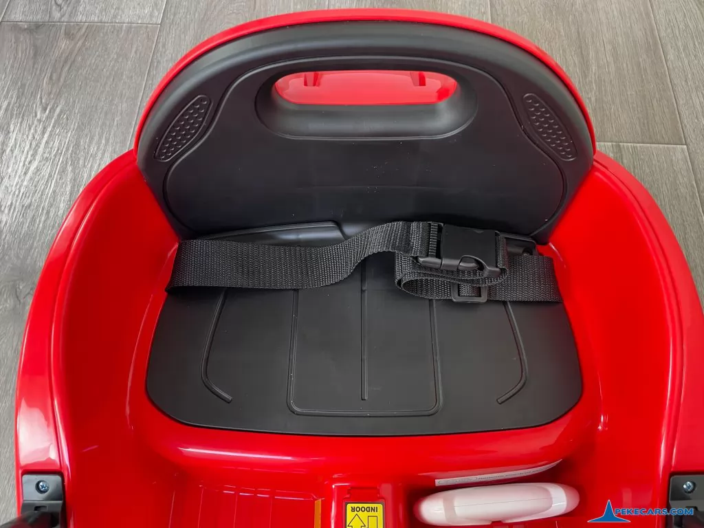 coches teledirigidos auto choque 12v racing rojo asiento