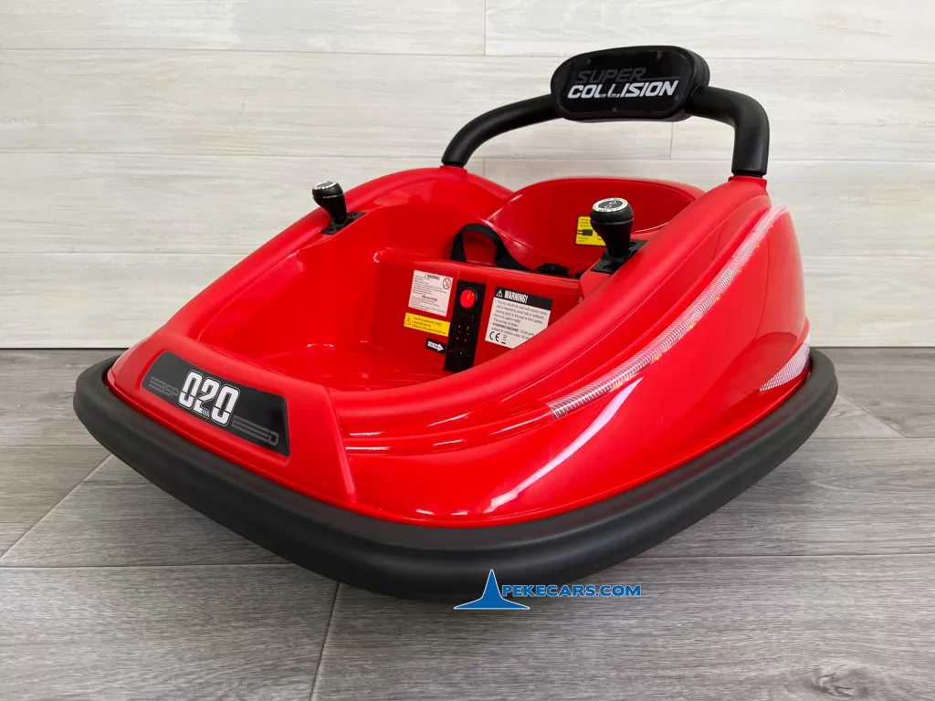 coche electrico niños auto choque 12v sp20 rojo detalle lado