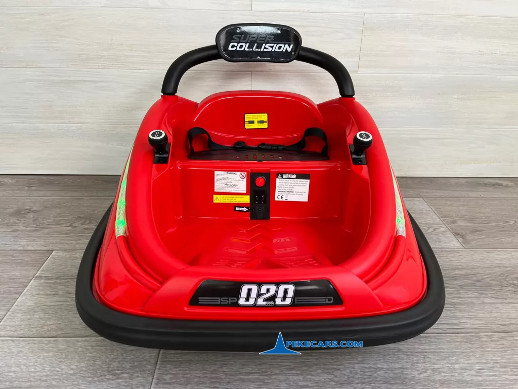 coches electricos niños auto choque 12v sp20 rojo detalle frente