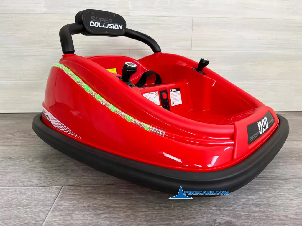 coches electricos para niños auto choque 12v sp20 rojo lateral izquierda