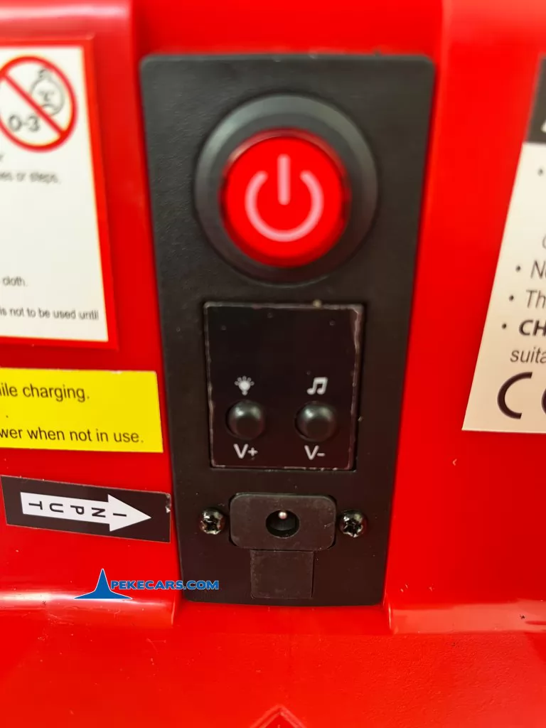 auto choque 12v sp20 rojo coches electricos para niños vista panel
