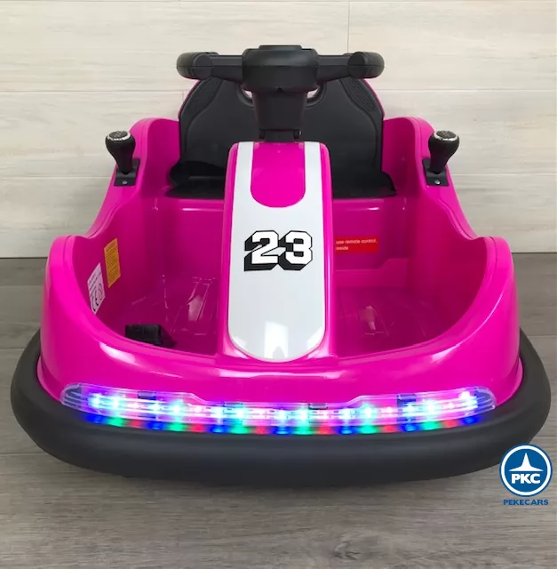 Auto de choques Racing GTS 12V Rosa frontal