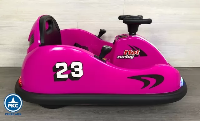 Auto de choques Racing GTS 12V Rosa para niños