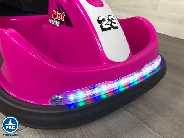Auto de choques Racing GTS 12V Rosa luces delanteras