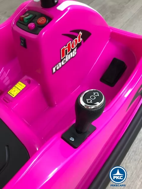 Auto de choques Racing GTS 12V Rosa cambio marchas
