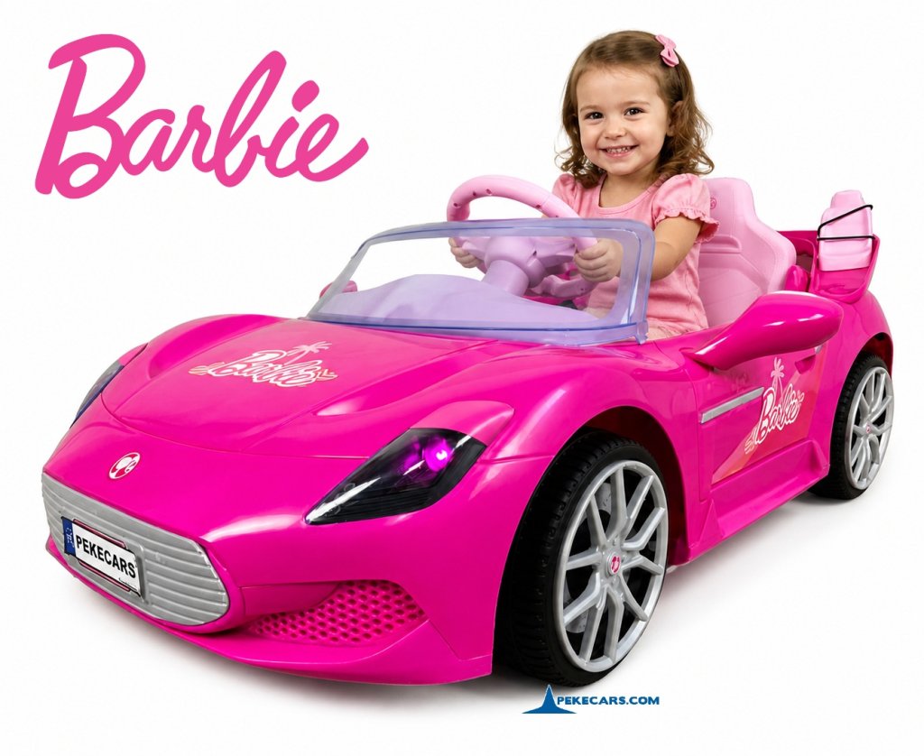 Coche electrico para niñas Barbie RC 12V 2.4G