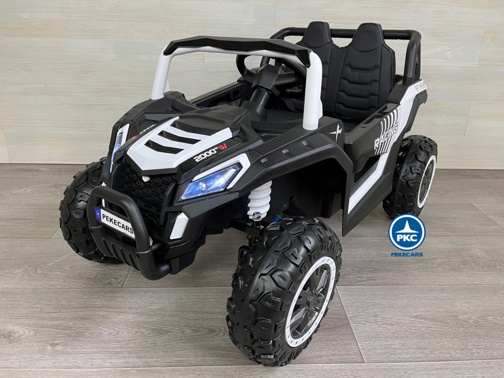 Beach Buggy Racing 12V 2.4G Blanco perspectiva