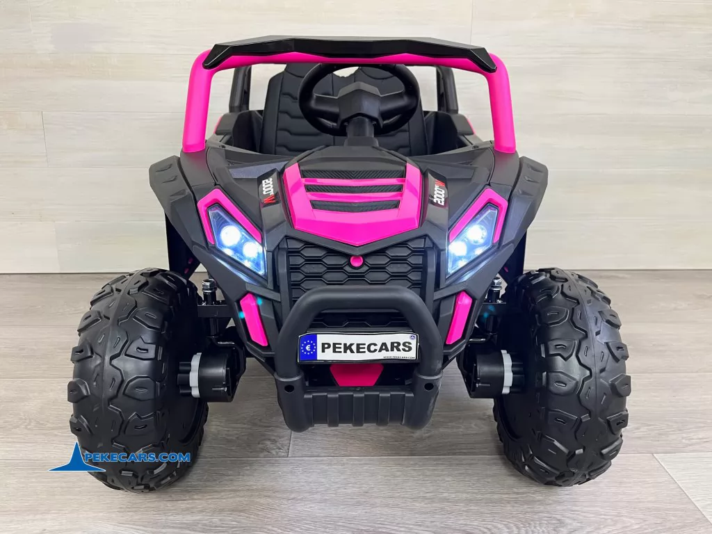 coches electricos niños beach buggy racing rosa