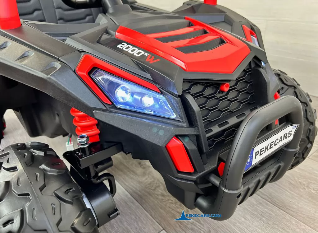 coches teledirigidos beach buggy racing rojo