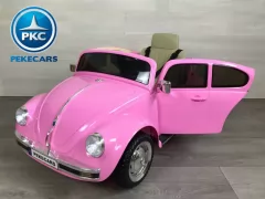 Beetle clásico color rosa vista principal