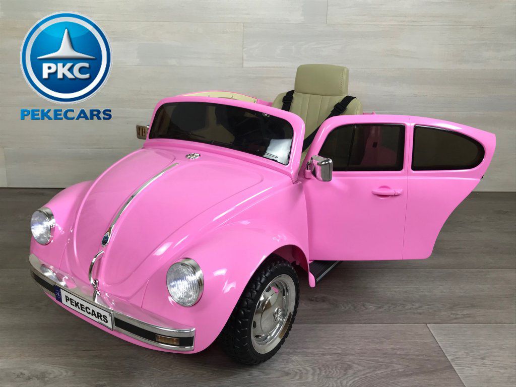 Beetle clásico color rosa vista principal