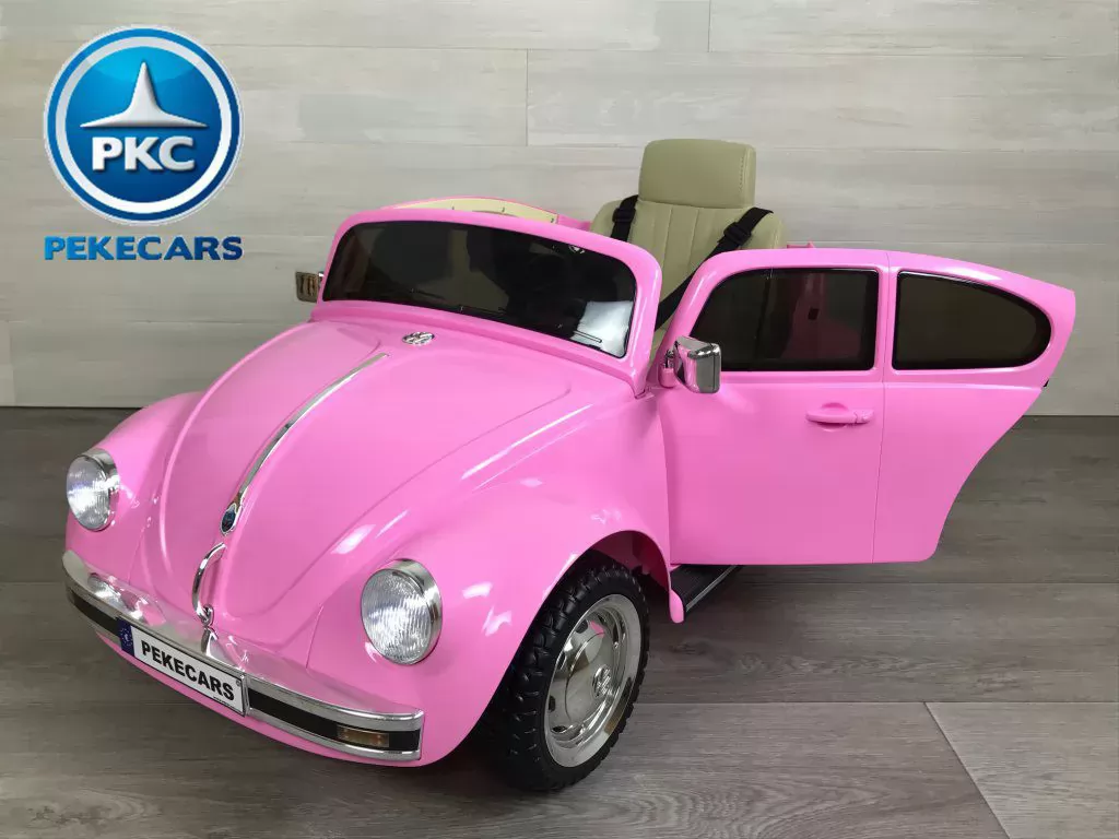 Beetle clásico color rosa vista principal
