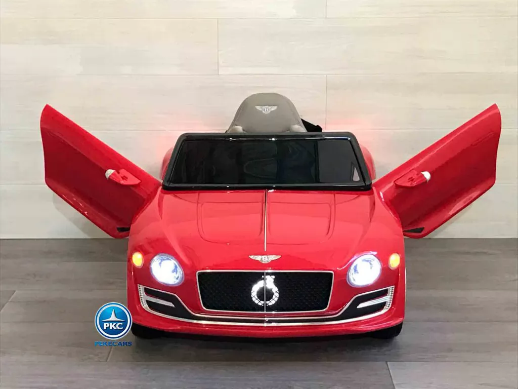 Coche eléctrico infantil Bentley EXP Rojo vista panel de mando