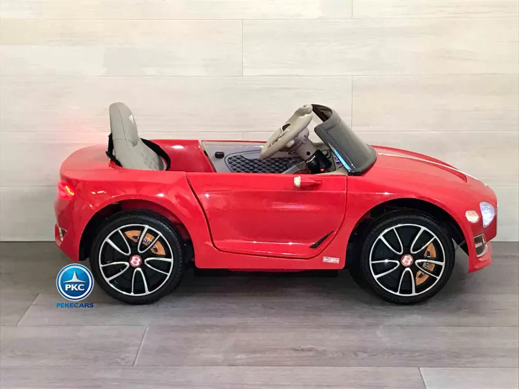 Coche eléctrico infantil Bentley EXP Rojo vista parrilla