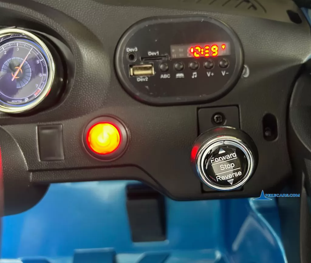 Coche electrico para niños BMW 6 GT 12V Azul  Metalizado controles mp3