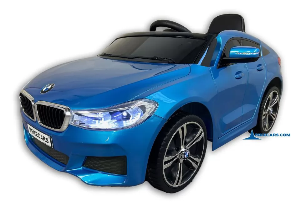 Coche electrico para niños BMW 6 GT 12V Azul  Metalizado