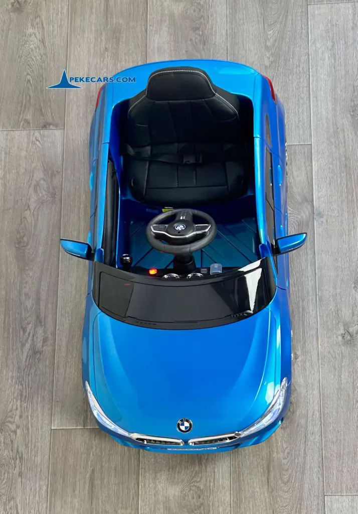 Coche electrico para niños BMW 6 GT 12V Azul  Metalizado vista cenital