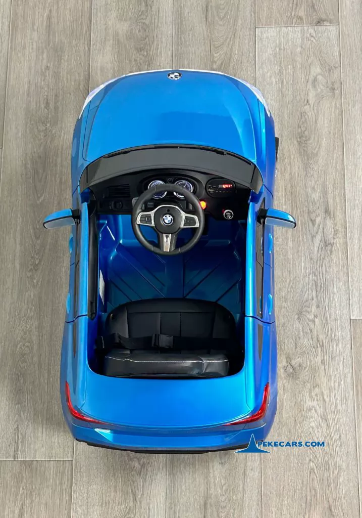 Coche electrico para niños BMW 6 GT 12V Azul  Metalizado vista desde arriba