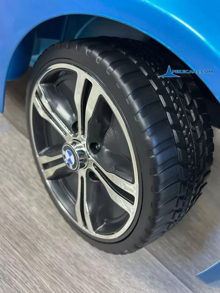 Coche electrico para niños BMW 6 GT 12V Azul  Metalizado ruedas