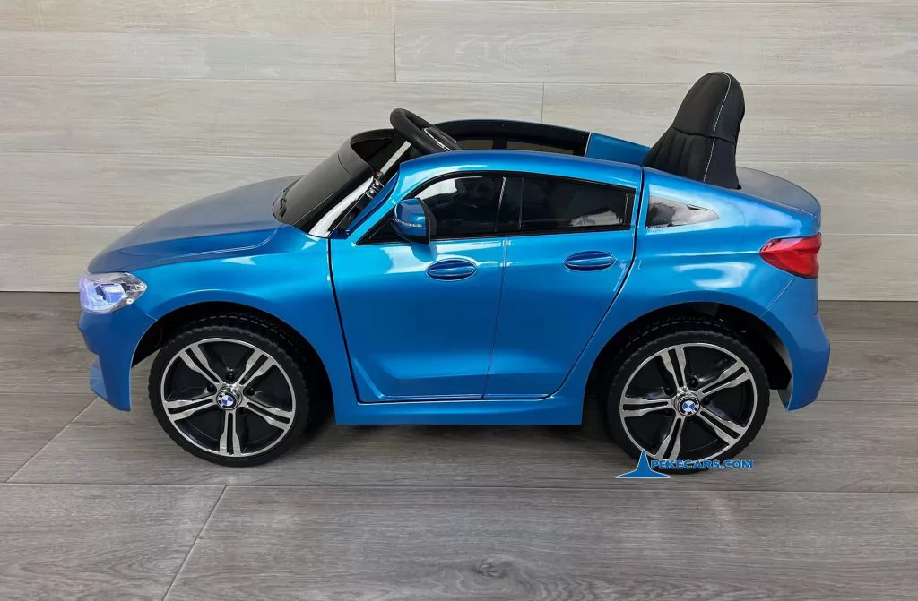 Coche electrico para niños BMW 6 GT 12V Azul  Metalizado vista lado derecho