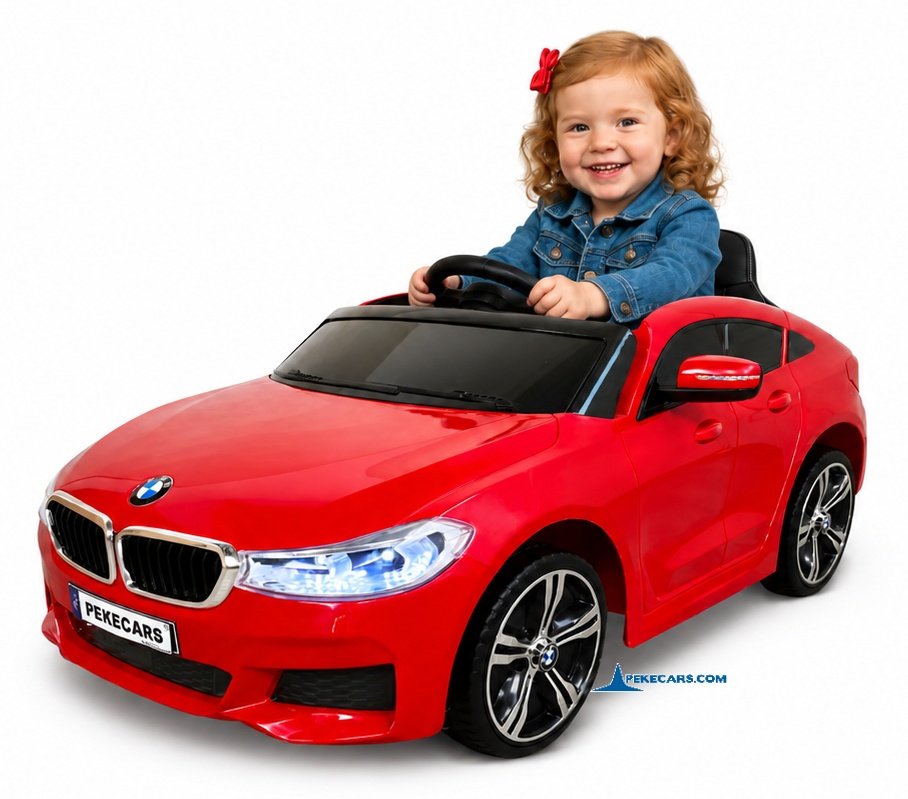 Coche electrico para niños BMW 6 GT 12V Rojo vista principal