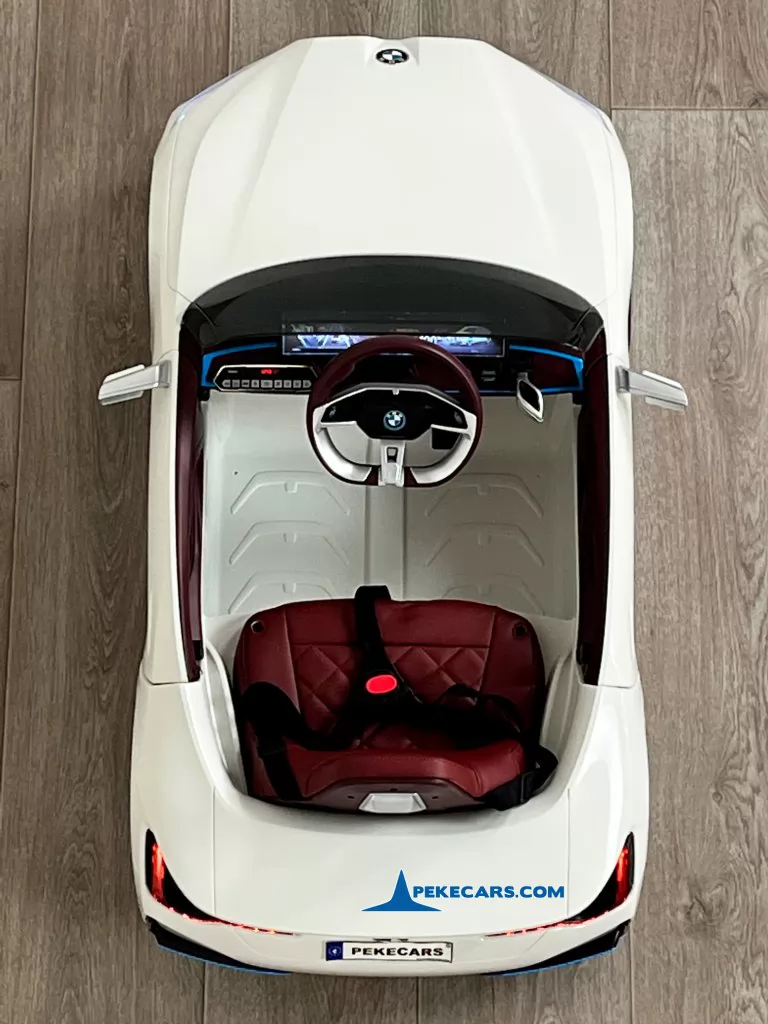 bmw i4 blanco coches electricos para niños detalle arriba