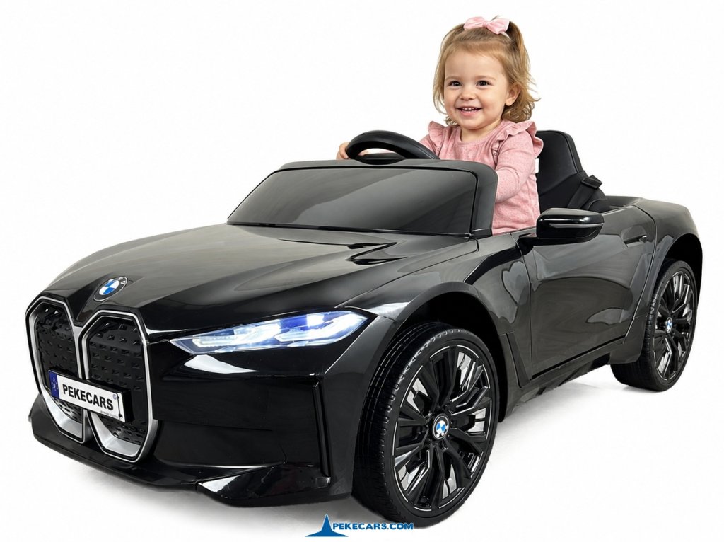 Coche eléctrico para niños BMW I4 12V 2.4G Negro