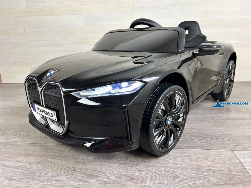 Coche eléctrico para niños BMW I4 12V 2.4G Negro perspectiva