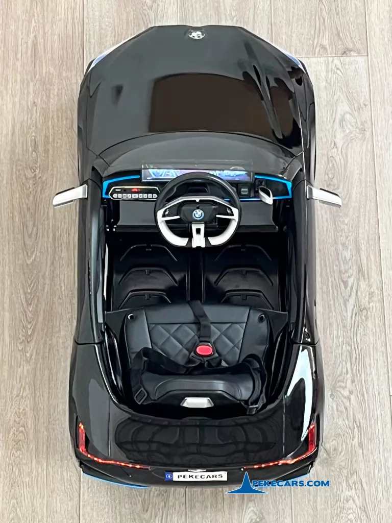 bmw i4 negro metalizado coches electricos para niños vista detras