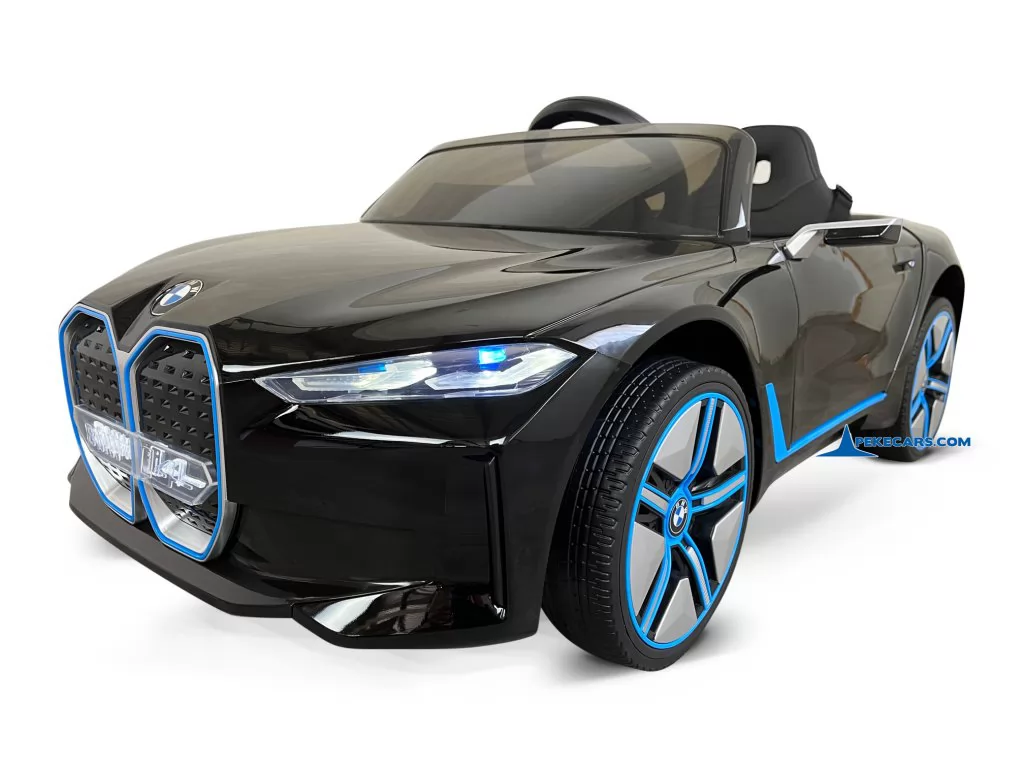 Coche eléctrico para niños BMW I4 12V 2.4G Negro Metalizado