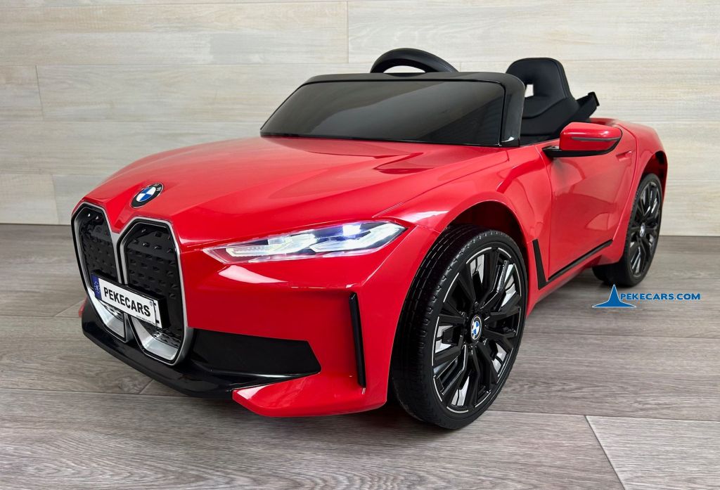Coche eléctrico para niños BMW I4 12V 2.4G Rojo perspectiva