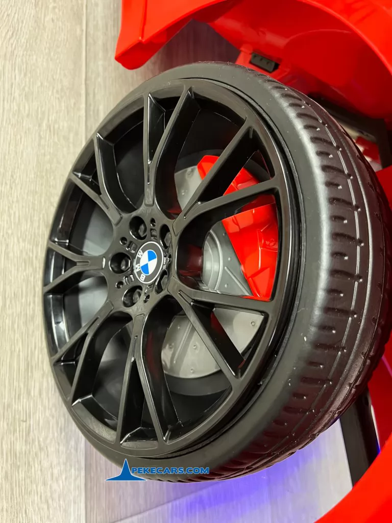 bmw m5 mp4 rojo coches para niños detalle ruedas